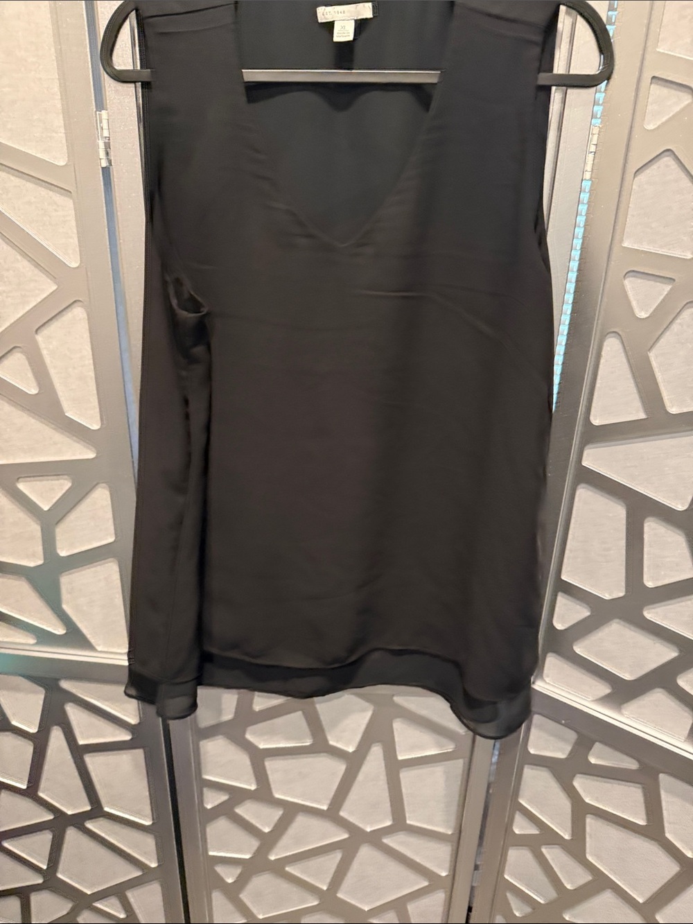 Women's Black Blouse - Elegant Crew Neck Top